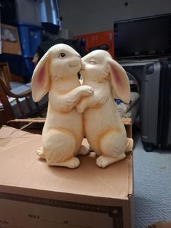 Bunnies hugging