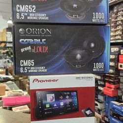 Pioneer DMH-W3000NEX AppleCarPlay   Android Auto Bluetooth Wireless   And Orion 4 Speaker 6.5 
