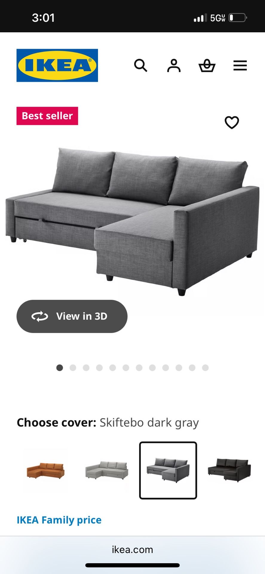 *FREE DELIVERY* Reversible Sleeper Sectional + Storage
