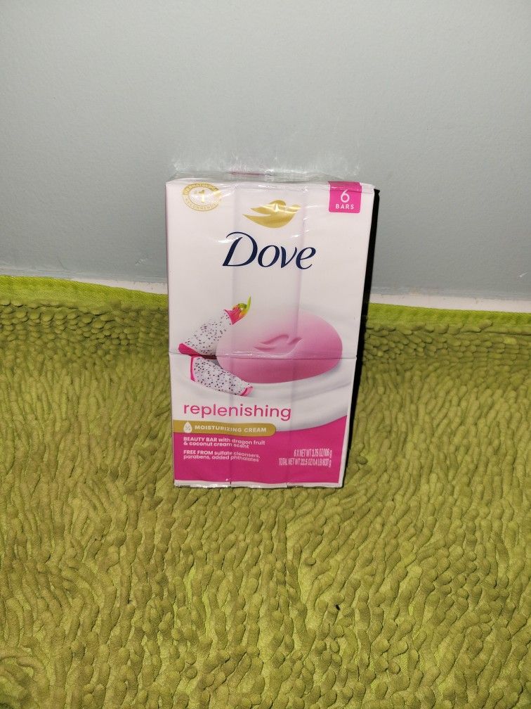 Dove 6 Bar Soap Replenishing