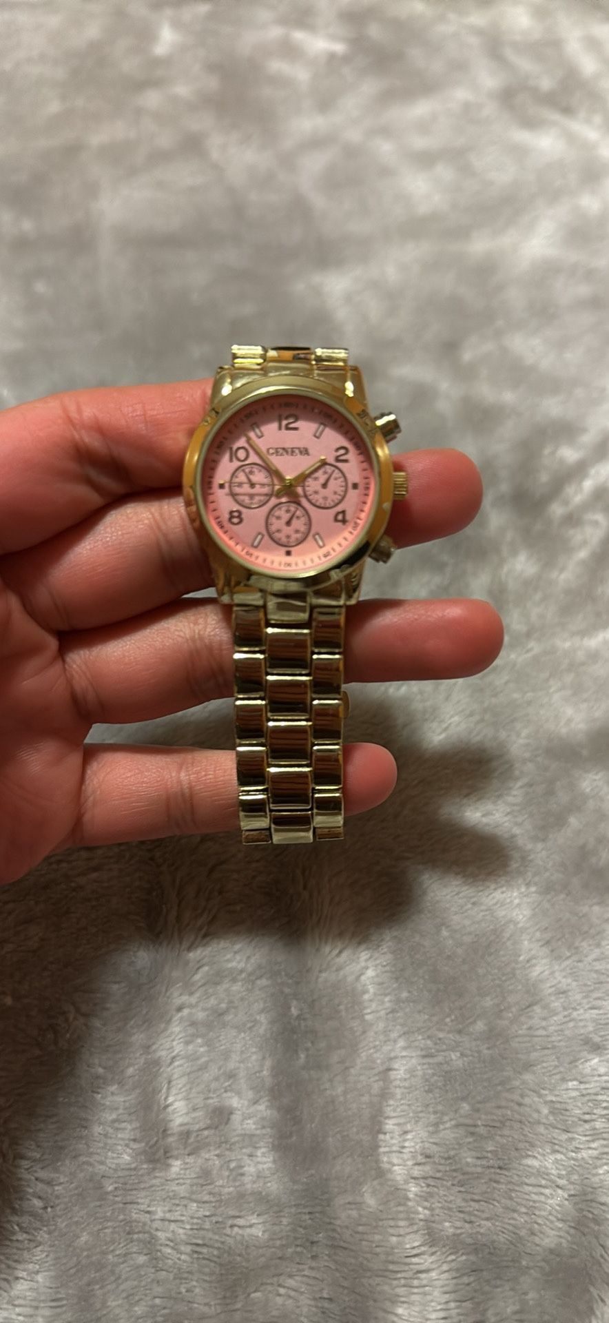 Geneva Watch (Pink Face, FMDM346C)