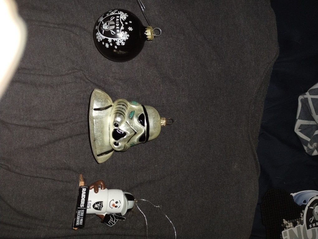 Raiders Ornaments And Star Wars Stormtrooper