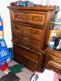 Tall Wooden Dresser