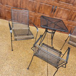 *** WROUGHT IRON PATIO SET ***