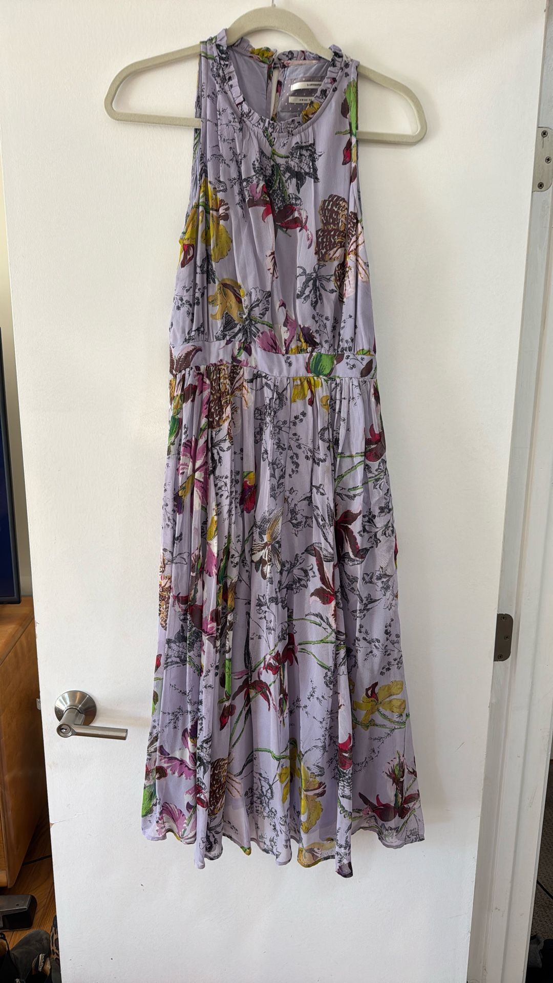 Lilac Flowered Anthropologie Dress