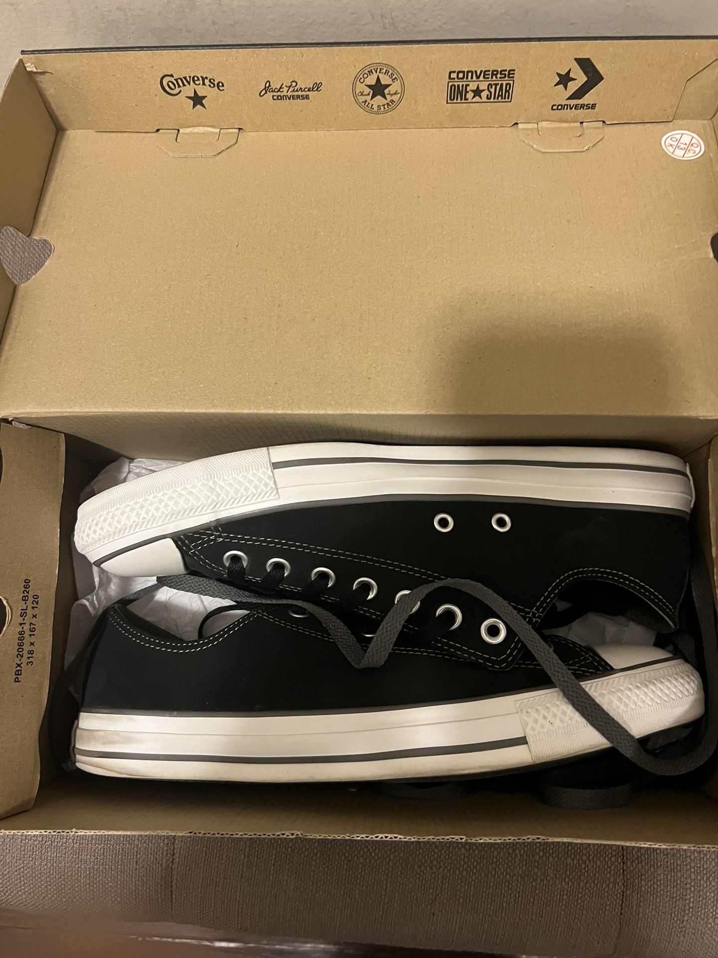 Men’s Black and Grey Converse