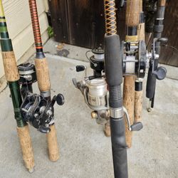 Fishing Poles And Rods Different Brands All Good Brands Excellent Deal $100