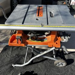 Ridgid Tool LOT With Table Saw