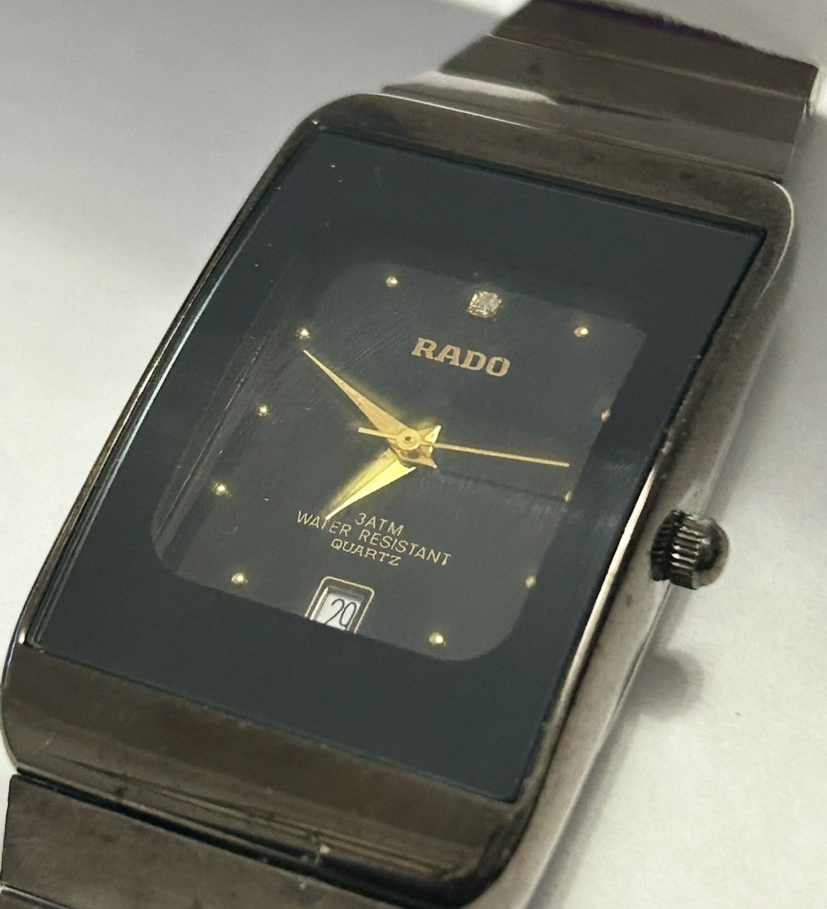 Rado Ceramic Diamond Dial Date Black 3(contact info removed) Quartz Tank