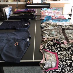 Women’s Medical Scrubs…HUGE LOT!  All seasons, holidays, great variety. 