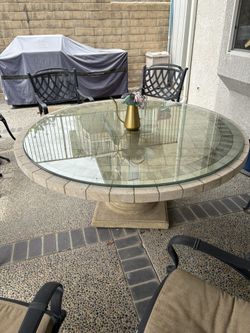 Glass For A Round Table