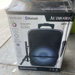 Audiobox ABX-12S Portable 12" Speaker with Stand & Microphone