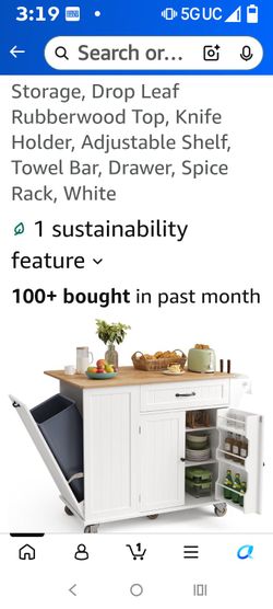 White kitchen island