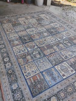 Large vintage area rug