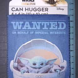 STAR WARS MANDALORIAN GROGU WANTED| 4×4 CAN HUGGER | SILVER BUFFALO LLC 2024 NIB