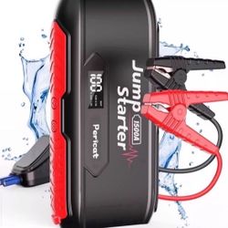 1500A Peak 18000mAh Portable Jump Starter 12V Lithium battery LED Screen & Light