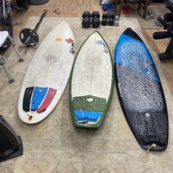 Thruster Surfboards 5’3” -5’7”