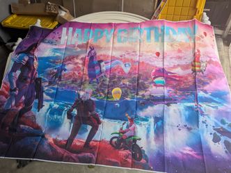FREE Fortnite Birthday Backdrop Banner
