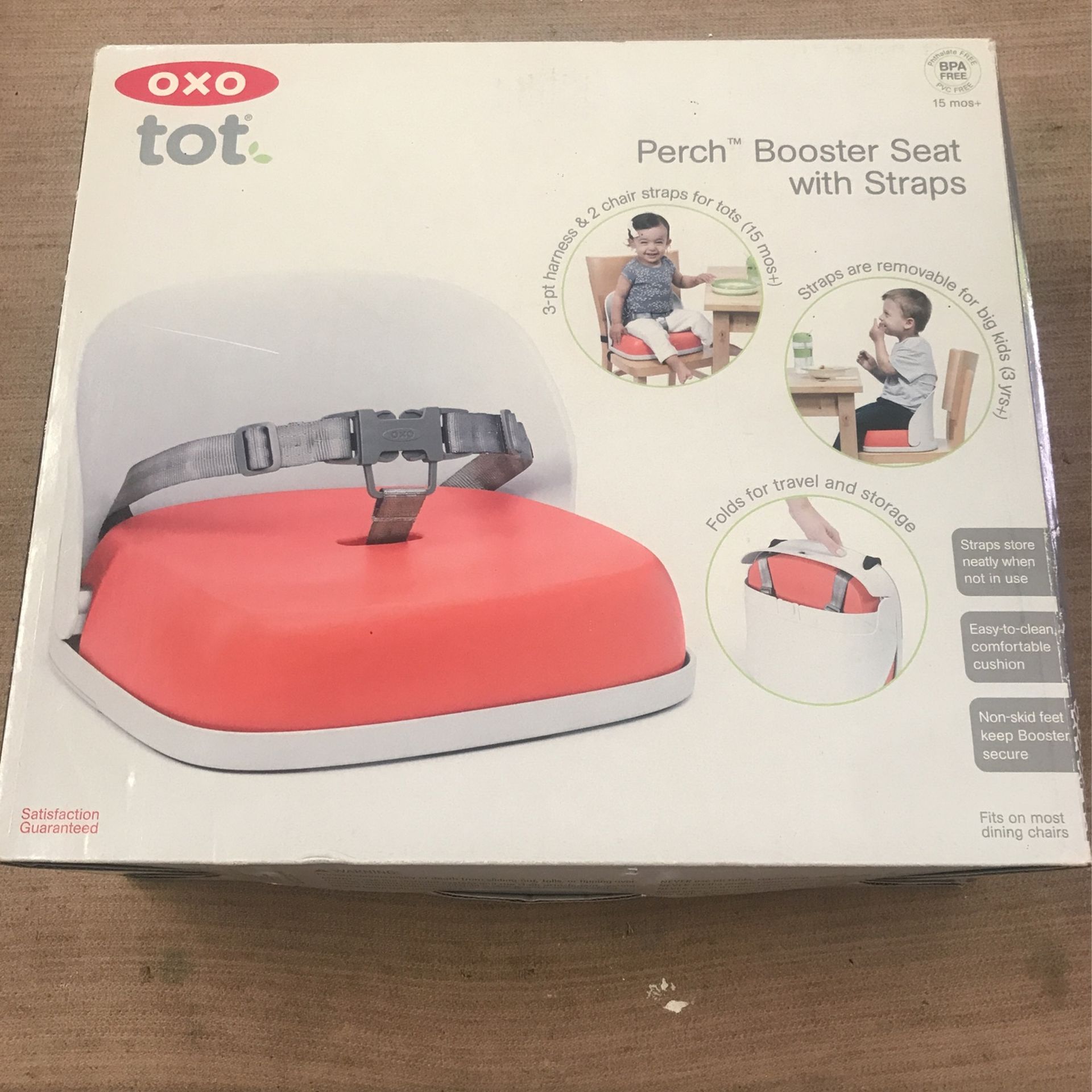 OXO TOT Perch Booster Seat With Straps