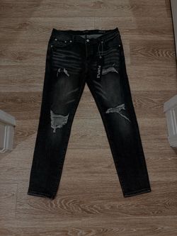 Gray Purple Jeans