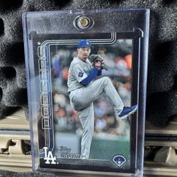 2025 Topps Series 2 Baseball Blake Snell Black Border /74 Dodgers