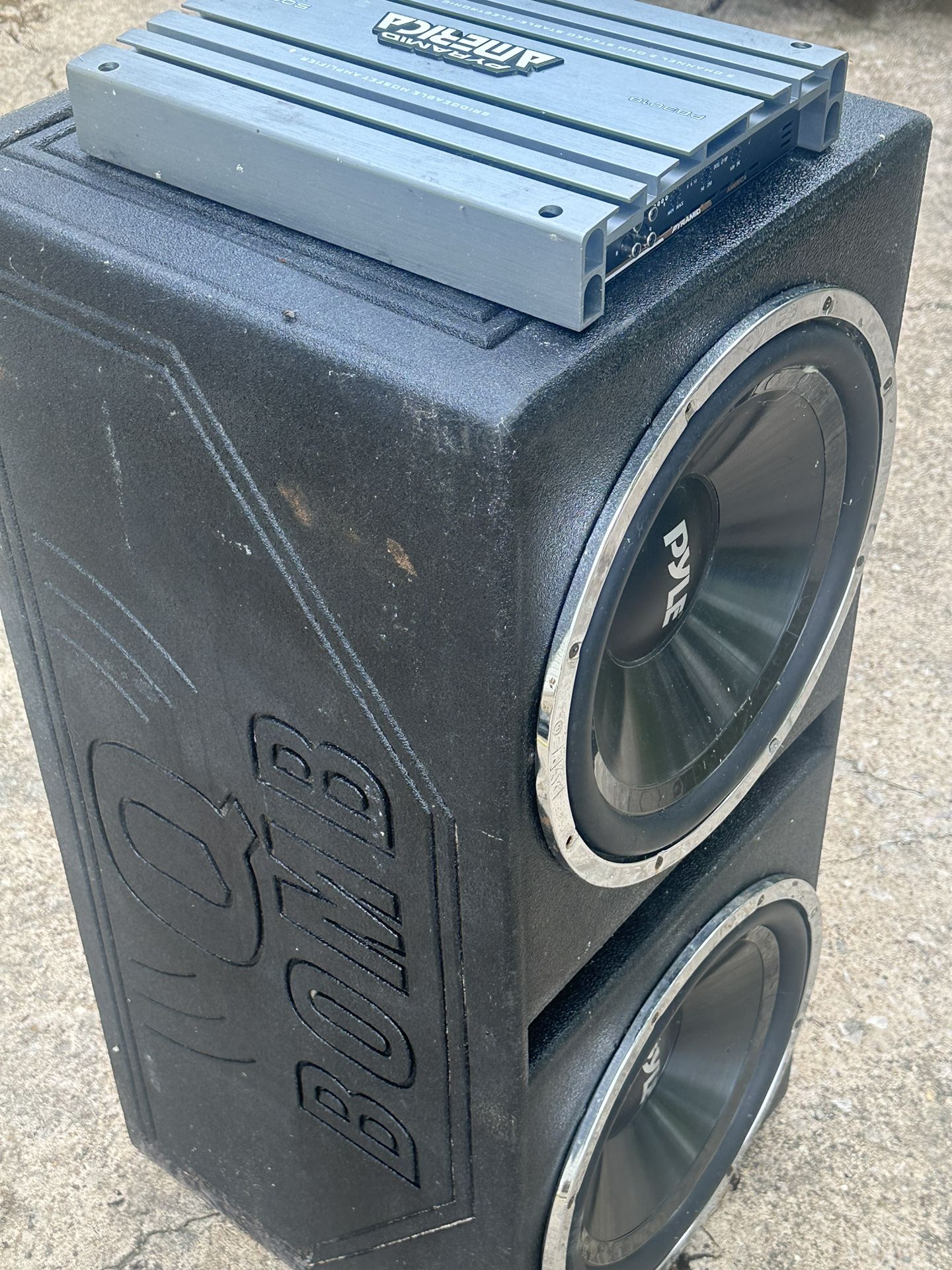 Q Bomb 15” Subwoofers And Amps