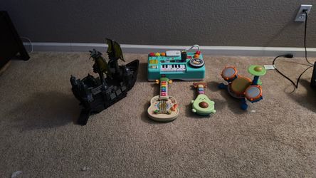 Kids Toy Lot – Music Toys and Pirate Ship