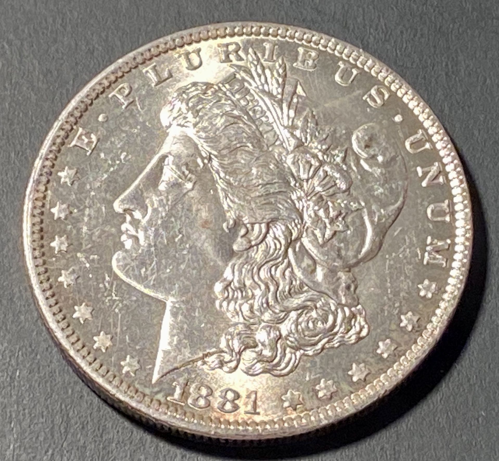 1881 O Morgan Silver Dollar MS UC New Orleans Mint
