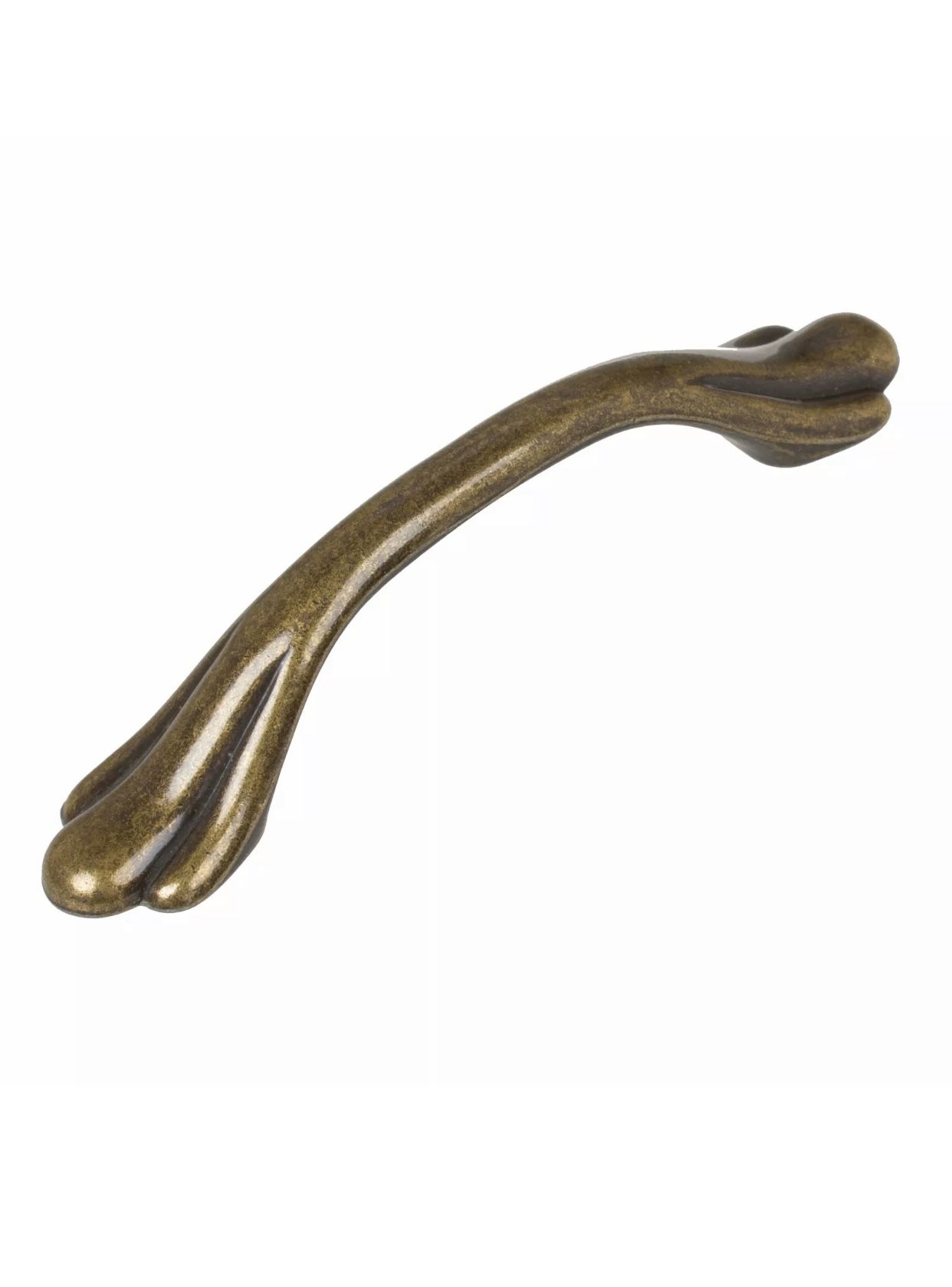 GlideRite 3 inch Antique Brass Classic Paw Cabinet Pulls Gold