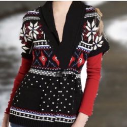 Vintage Tommy Hilfiger for women cardigan short sleeve sweater size L