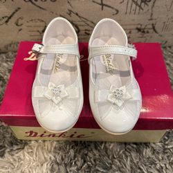 White Toddler Shoes For baptism 