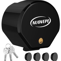 NUOVEPE Heavy Duty Anti Theft Trailer Lock, Universal Fit 1-7/8", 2" And 2-5/16" Couplers, Reinforced Solid Steel Tow Lock For Trailer Tongue, Hitch L