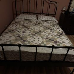 Moving Sale- Queen Size Bed Frame And Mattress 