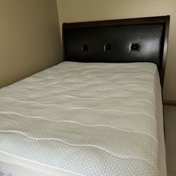 Queen Size Bed Frame, Mattress and Box Spring 