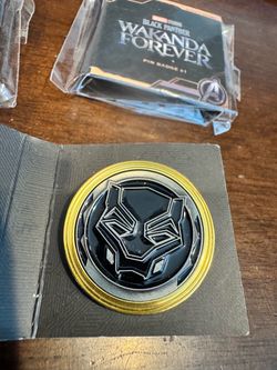 BLACK PANTHER : WAKANDA FOREVER (2022)   PROMO ENAMEL PIN BADGE  Exclusive Collectible