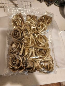 Gold Roses For Decorating 