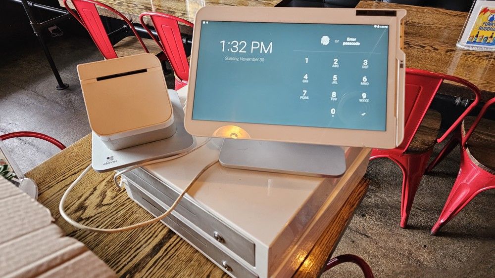 (2) Clover POS Stations With Printers And Cash Drawers