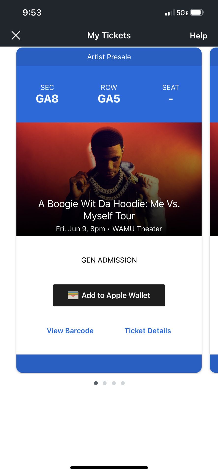 A Boogie Wit Da Hoodie Concert Ticket