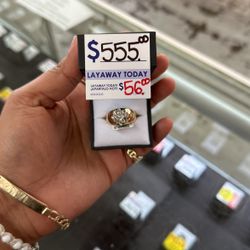 Cluster Ring Size 8 10k 5.8 Grams 