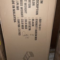 New Queen Size Platform Bed Frame With Headboard 