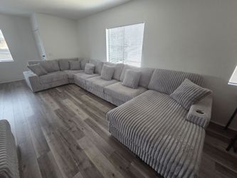 -Extra Large Gray Sectional-