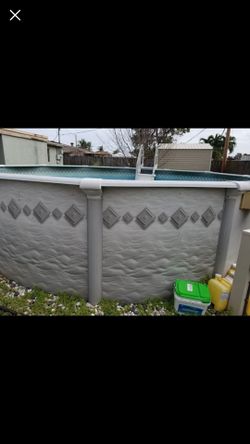 18ft pool everything except pump new liner coves!!!!