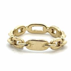 Woman’s Ladies 10k Yellow Gold Paperclip Link Ring Size 6 GP3113387