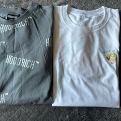 2 new Mens size large short sleeve custom T shirts. 2 shirts 1 price.