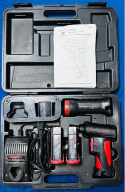 Snap On Cordless 7.2V Power ScrewDriver 🪛& Flashlight 🔦 Combo Complete Kit