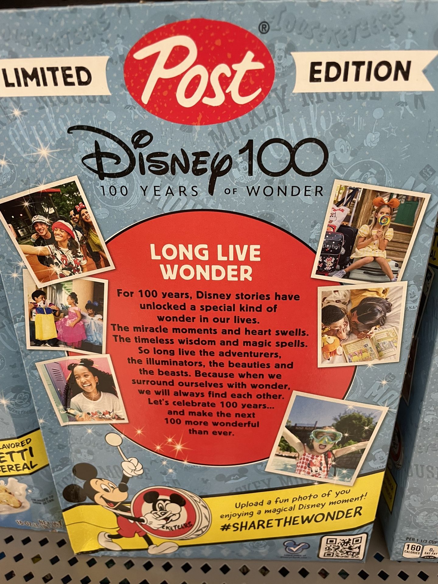  Disney   Limited  Edition Collectable Post Cereal  (never Opened) 