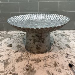 Galvanized Cake Plate