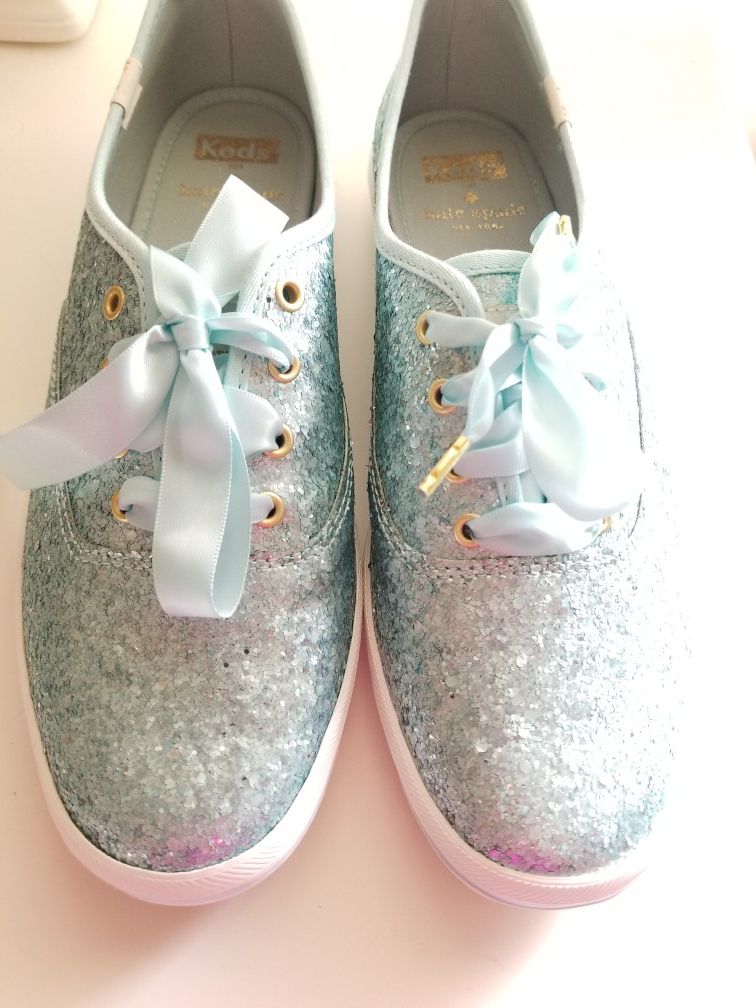 New Kate Spade x Keds Glitter shoe Tiffany Blue color for Sale in ...