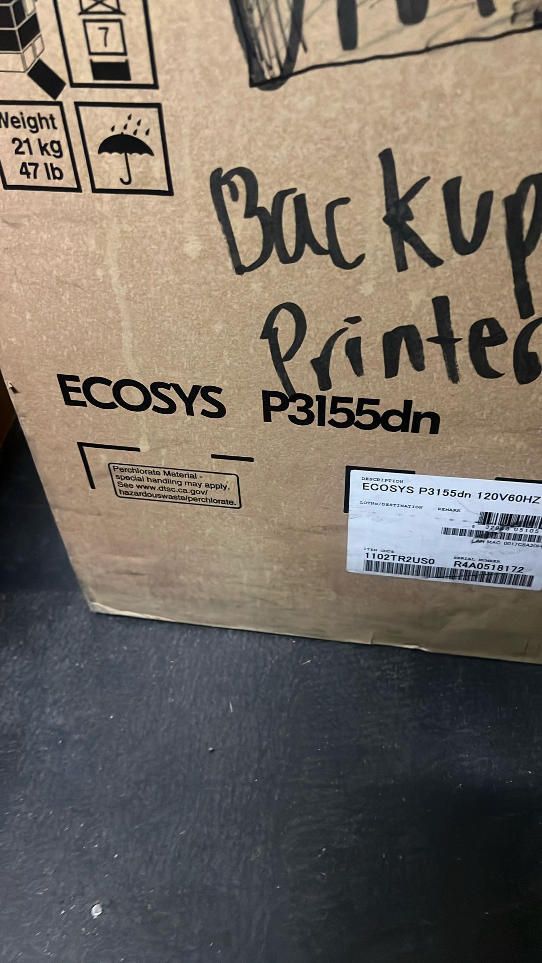 Kyocera Ecosys P3155dn Printer