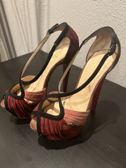 Authentic Christian Louboutin Divinoche 160 Platform Pumps Size 37 1/2